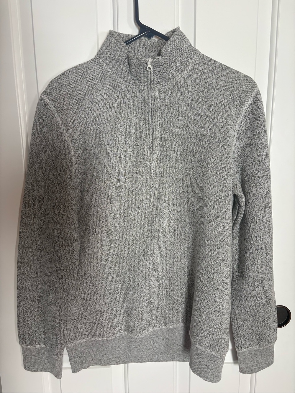 Sonoma Men's Heather Gray Half-Zip Sweater